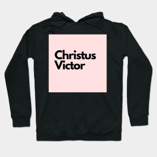 Christus Victor, pink Hoodie